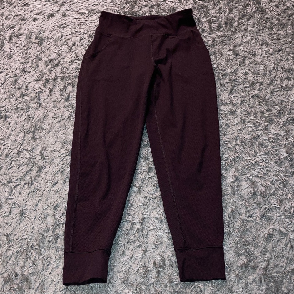 Old navy burgundy Dark baggy jogger girls Large lg  10/12